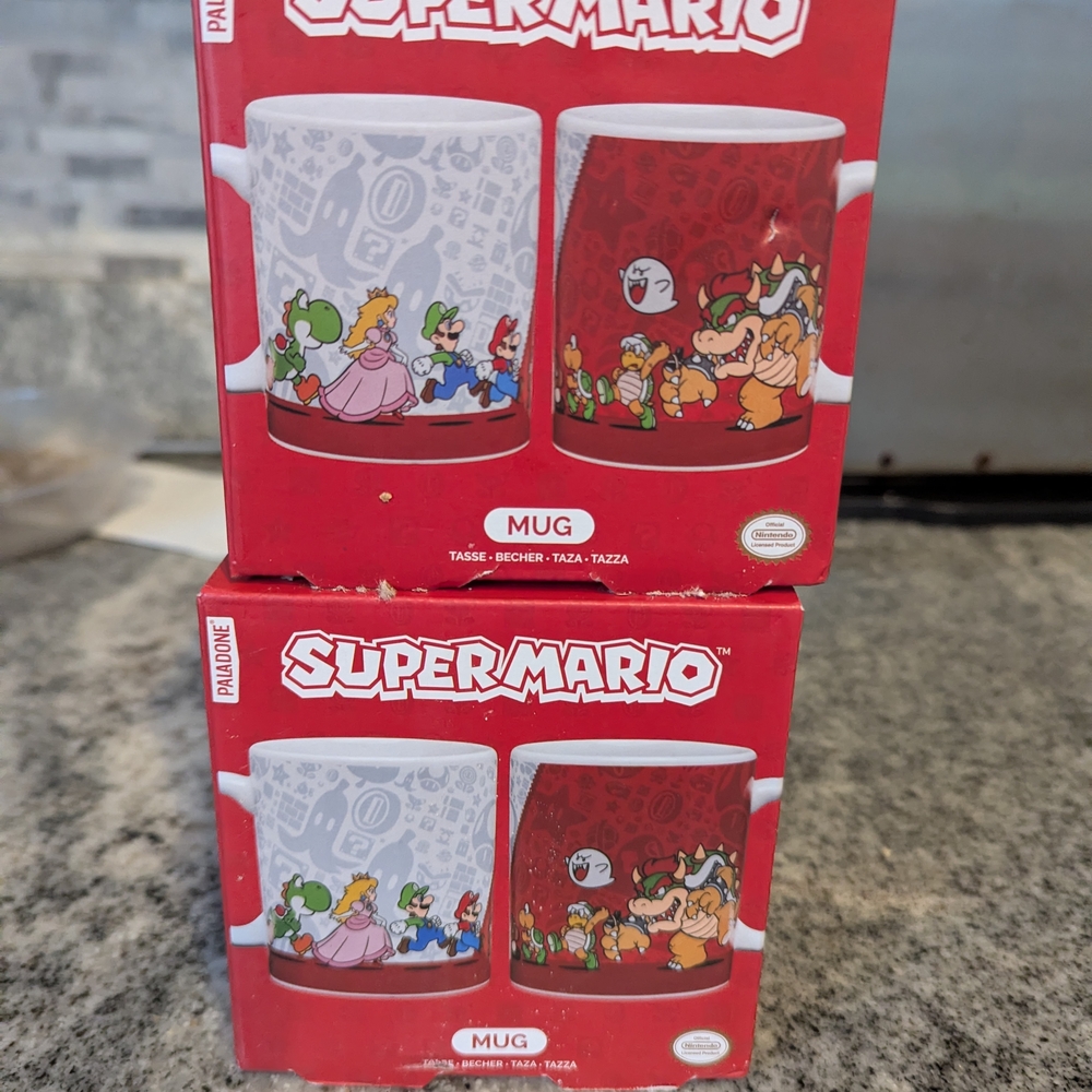 Nintendo Super Mario Character Mug Set - Red